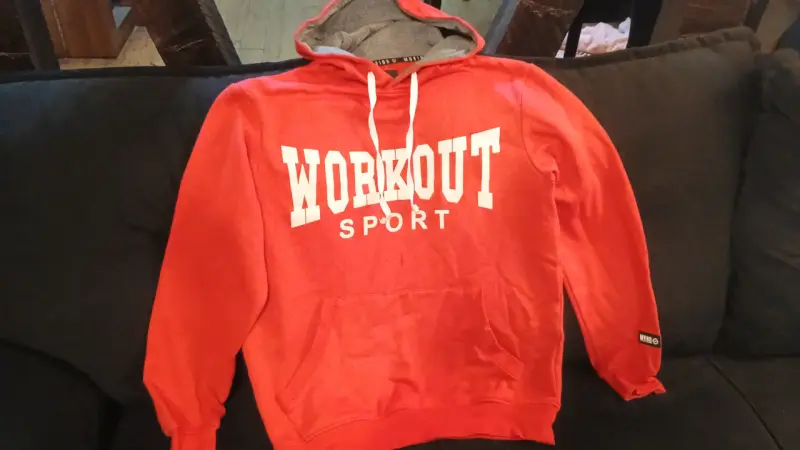 Polerón rojo Workout Sport - 1