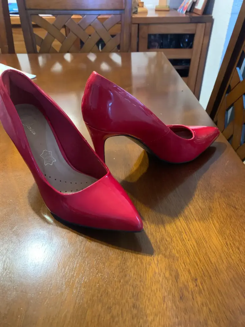 Zapatos de tacón rojos charol - 2