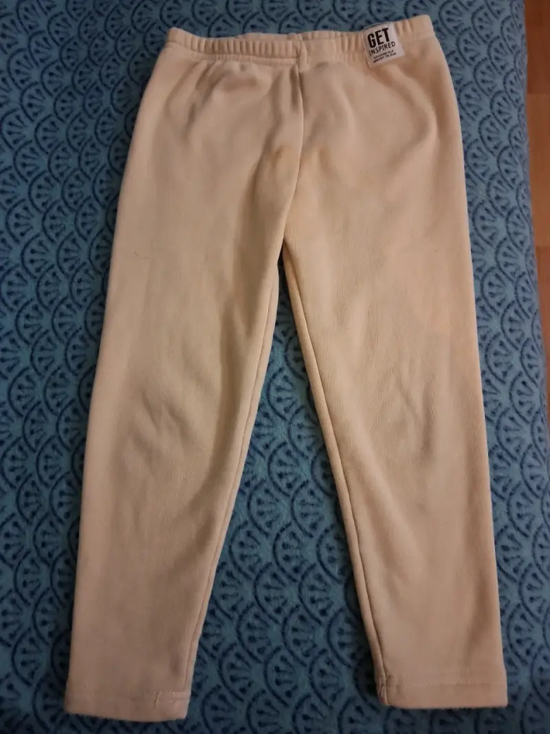 Pantalones beige de polar - 1