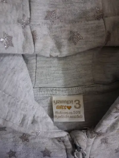Polerón gris con capucha para niña - miniatura 2