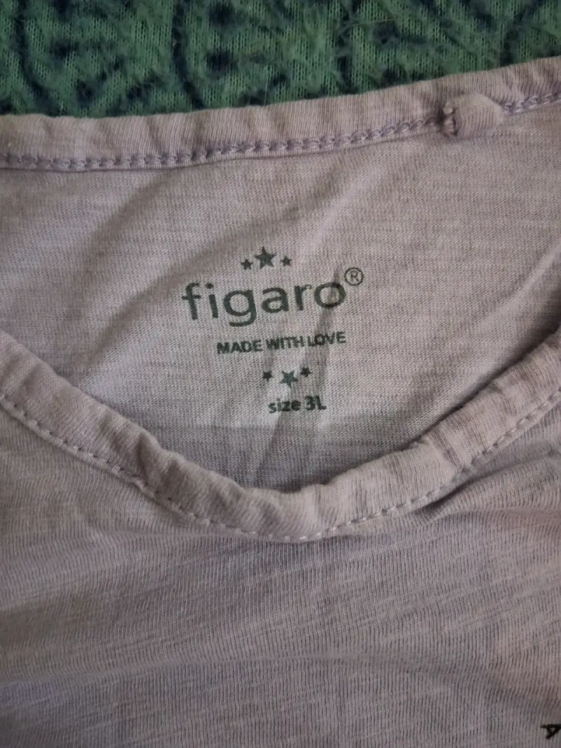 Polera lila Figaro con estampado - 2
