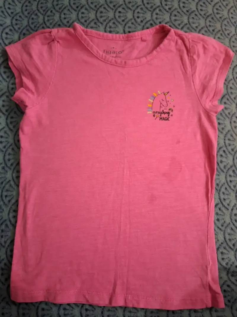 Polera lila Figaro con estampado - 3