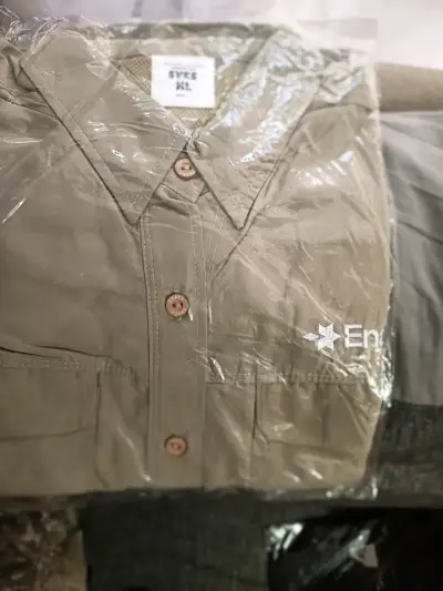 Polera gris manga y azul manga larga usadas l. XL - miniatura 2