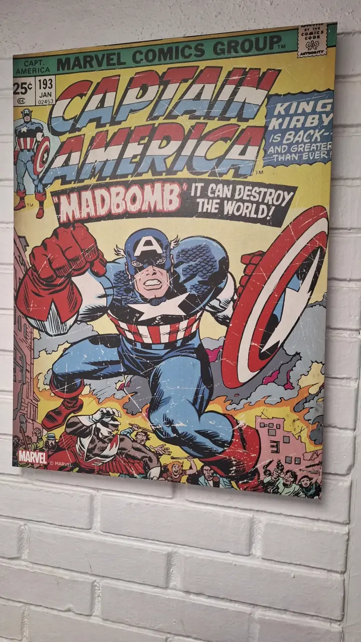 Póster retro Capitán América