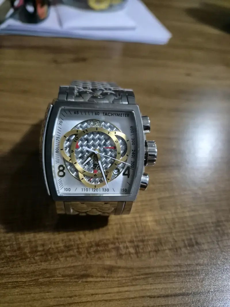 Reloj de pulsera plateado deportivo - 5