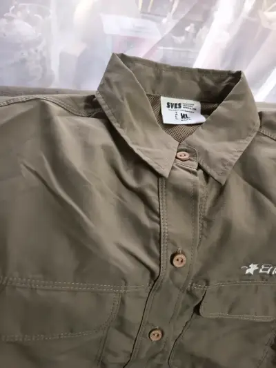 Camisa café con logo Enaex - miniatura 2