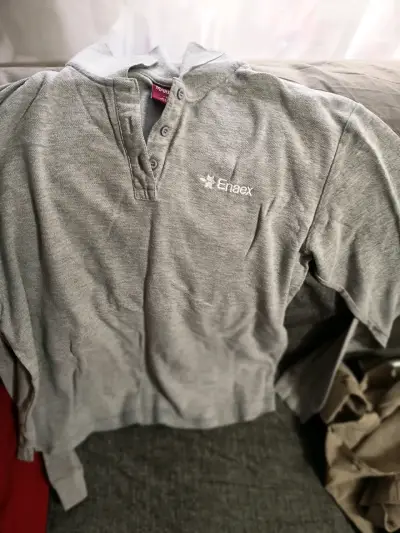 Camisa café con logo Enaex - miniatura 5