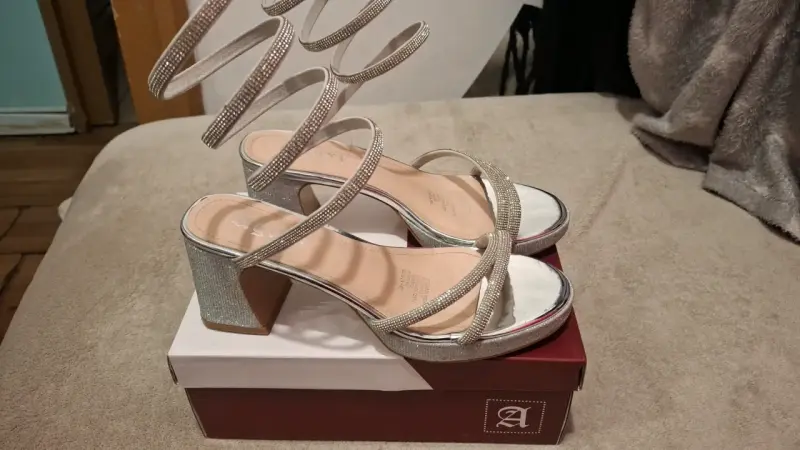 Tacones plateados - 2