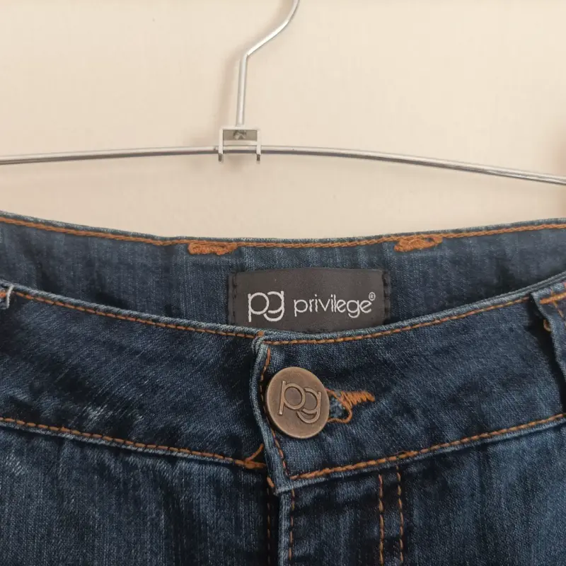 Jeans Privilege azul de corte recto, sin uso. - 3