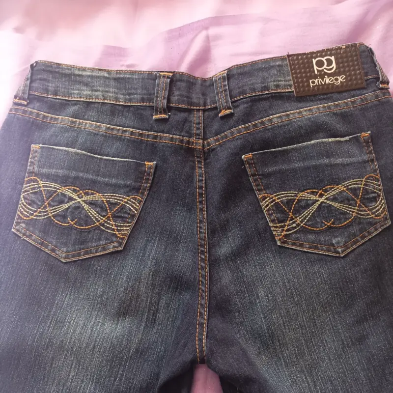 Jeans Privilege azul de corte recto, sin uso. - 5