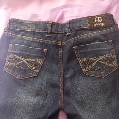 Jeans  Privilege azul de corte recto, sin uso. - miniatura 5