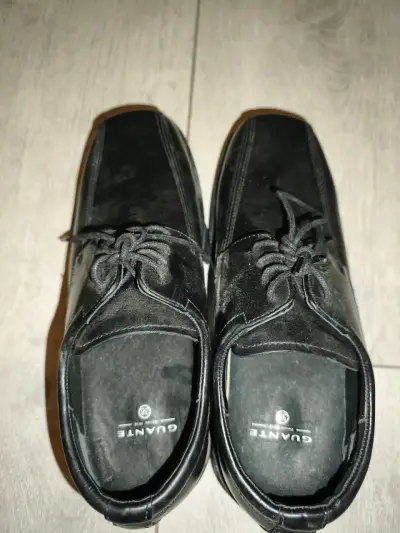 Zapatos negros formales de cuero - miniatura 1