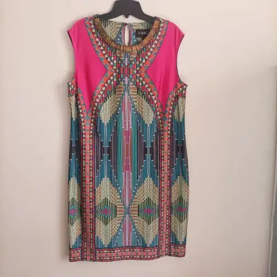 Vestido Privilege estampado colorido - miniatura 1