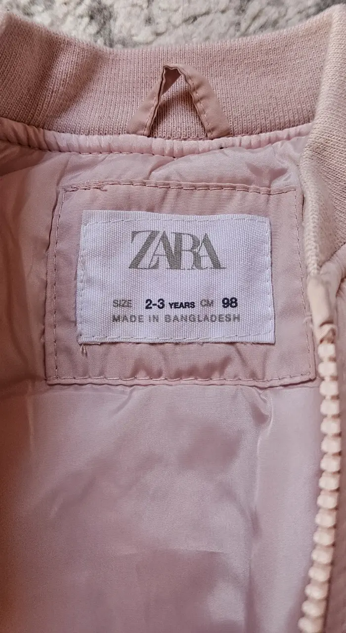 Chaqueta bomber rosada ZARA - 2