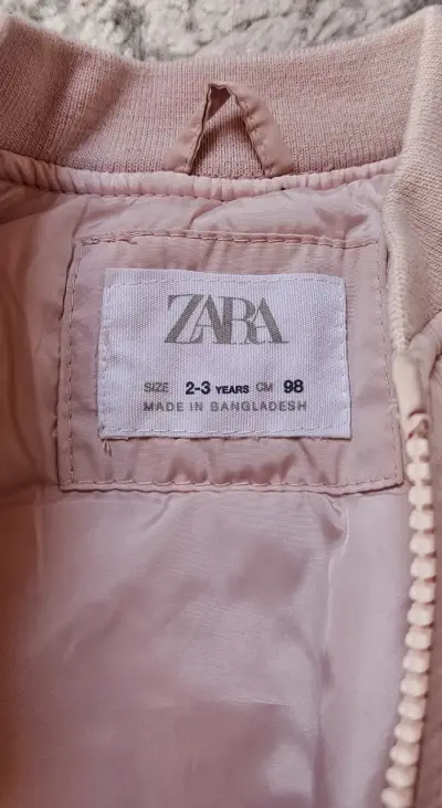 Chaqueta bomber rosada ZARA - miniatura 2