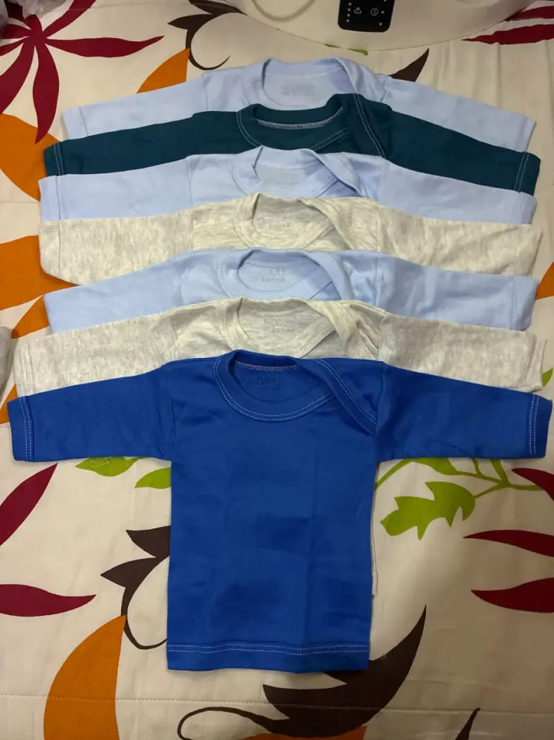 Poleras manga larga multicolor para bebé
