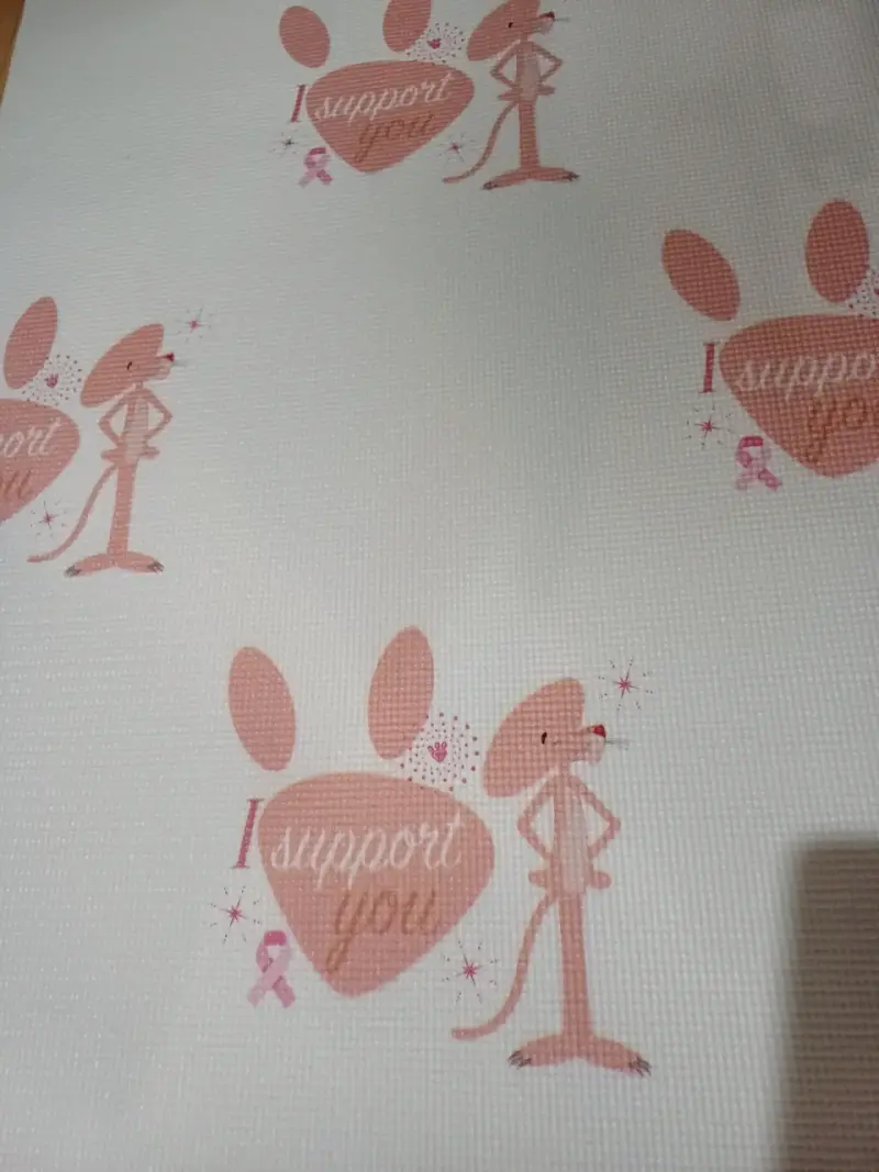 Alfombra Yoga, diseño pantera rosa - 2