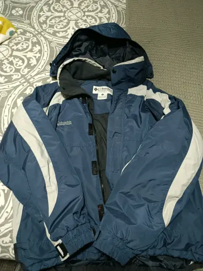 Chaqueta Columbia azul impermeable - miniatura 1