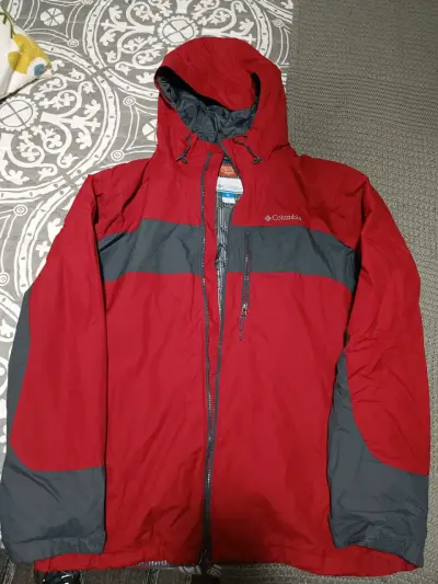 Chaqueta impermeable roja Columbia - miniatura 1