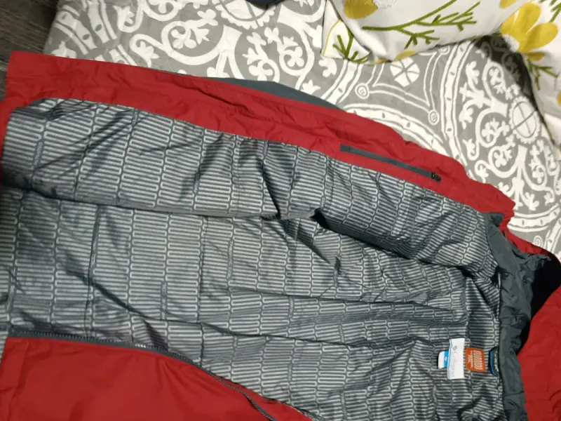 Chaqueta impermeable roja Columbia - 3