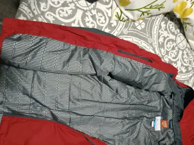 Chaqueta impermeable roja Columbia - miniatura 3