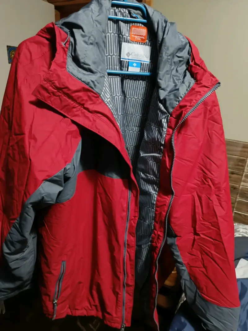 Chaqueta impermeable roja Columbia - 5