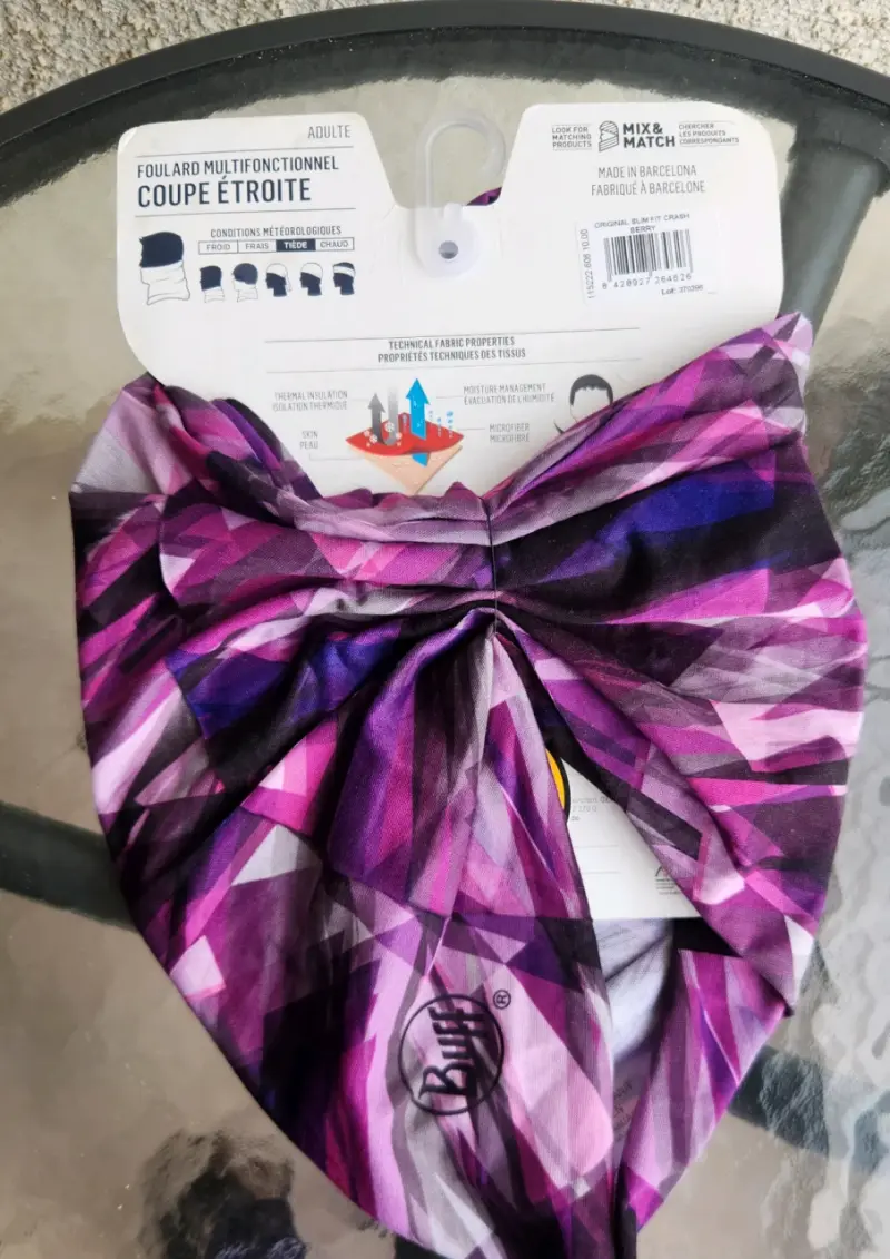 Buff multifuncional morado patrón - 2