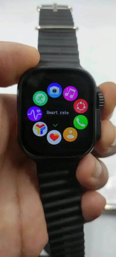 Smartwatch negro con pulsómetro reloj inteligente - miniatura 1