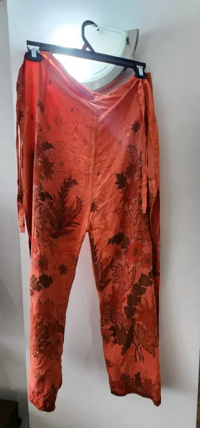 Pantalones estampados naranjas - miniatura 1