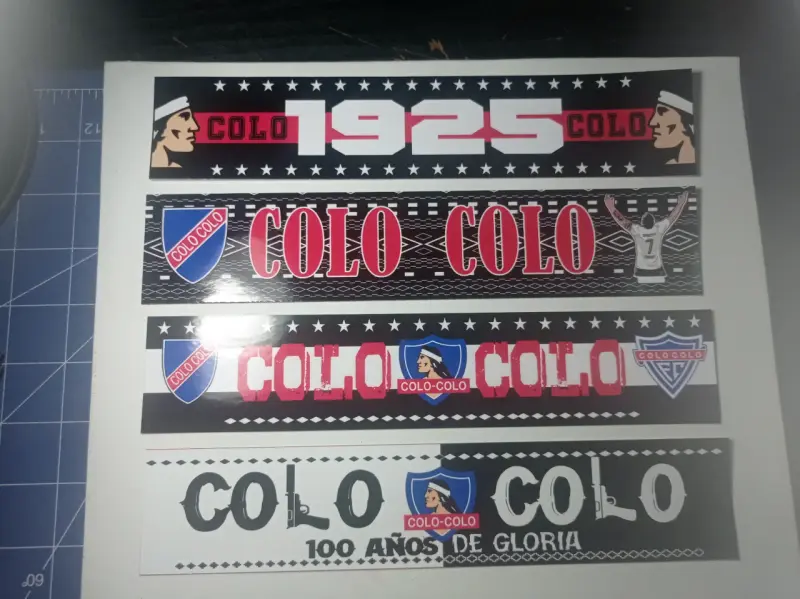 Set de adhesivos Colo Colo brillantes - 5