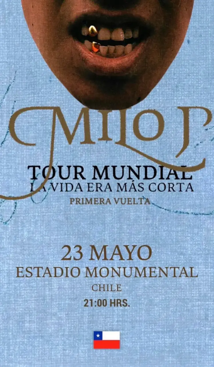 Milo J Entrada tour mundial en Chile