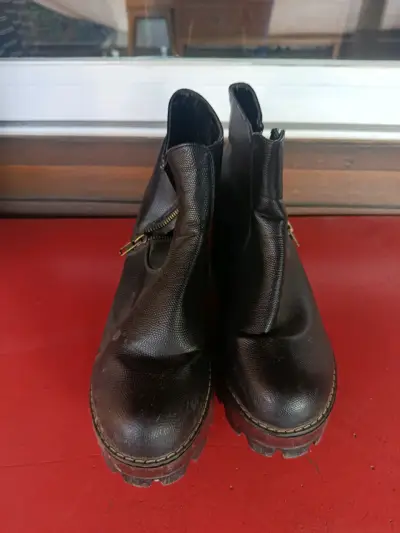 Botas negras de cuero GOTTA 38 - miniatura 1