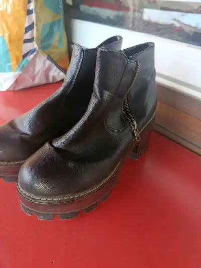 Botas negras de cuero GOTTA 38 - miniatura 2