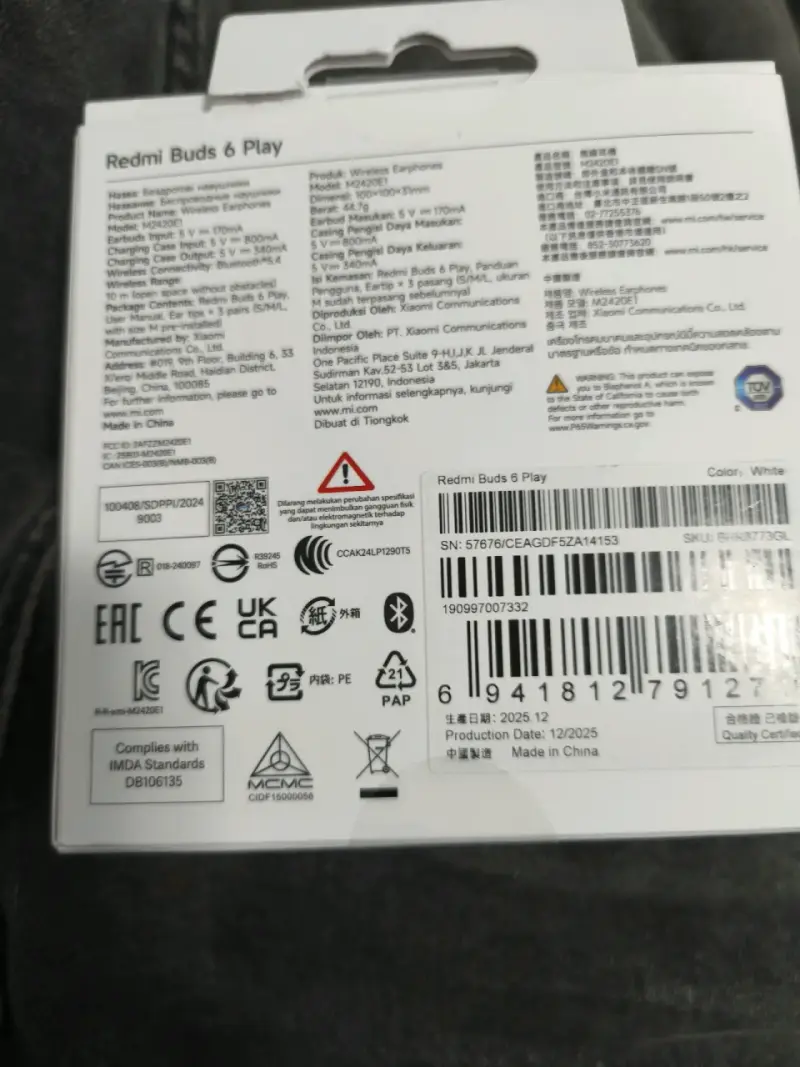 Auriculares Redmi Buds 6 Play - 2