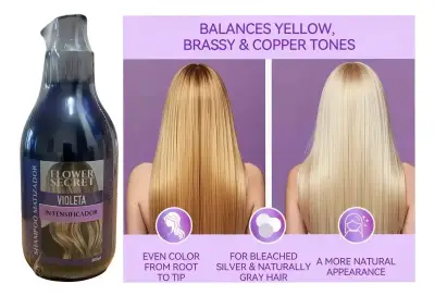 Shampoo Matizador Violeta Flower Secret 300ml - miniatura 3