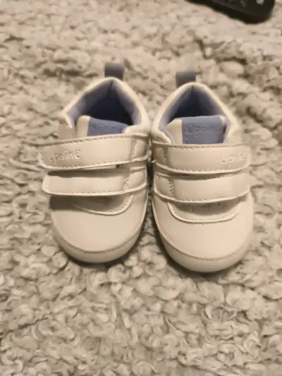 Zapatos de bebé Opaline blancos - miniatura 1