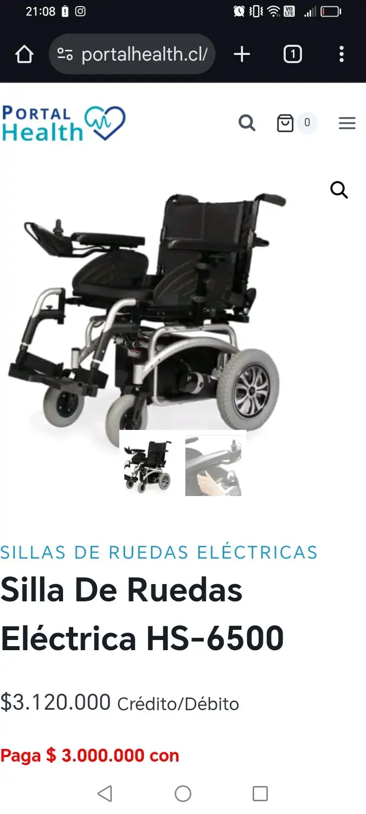 Silla de ruedas eléctrica HS-6500 - 1