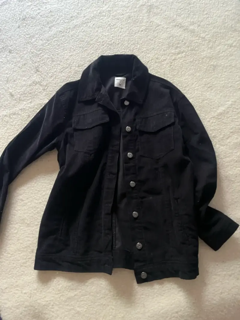 Chaqueta de mezclilla negra - 2