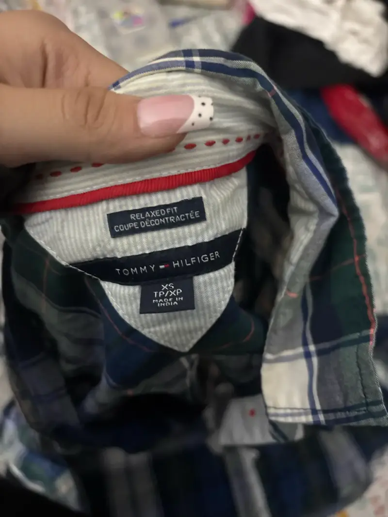 Camisa cuadrillé azul y verde Tommy hilfiger - 3