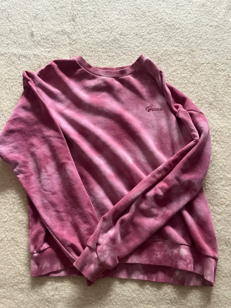 Polerón rosado tie-dye