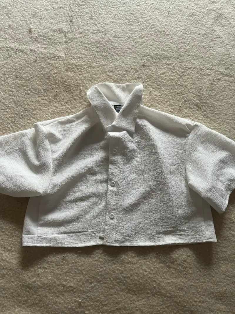 Blusa blanca manga corta