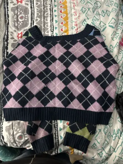 Cardigan de lana multicolor - miniatura 2