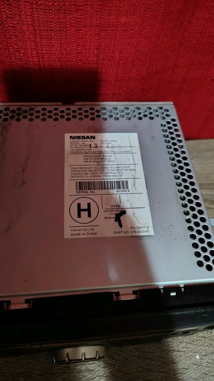 Radio y visel Nissan Qashqai 2013 original - 5