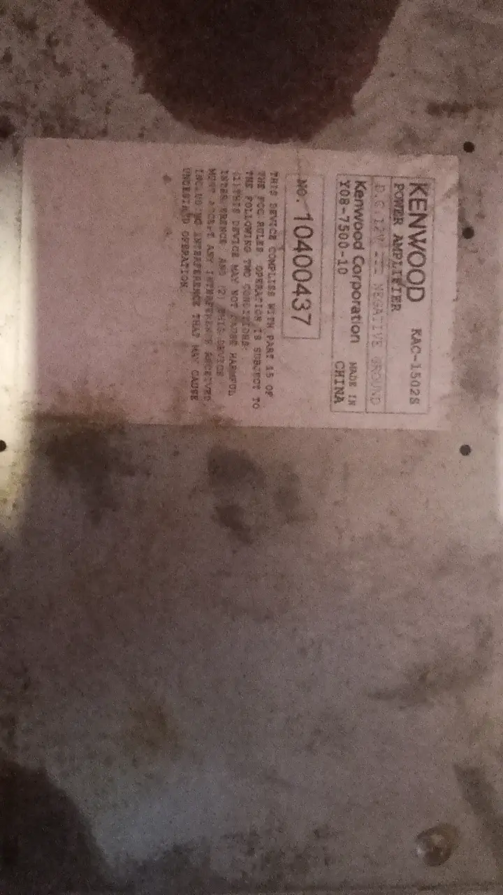 Amplificador Kenwood para auto - 3