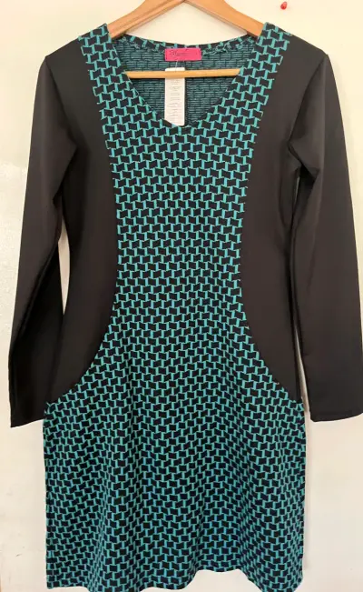 Vestido largo blanco con estampado - miniatura 3