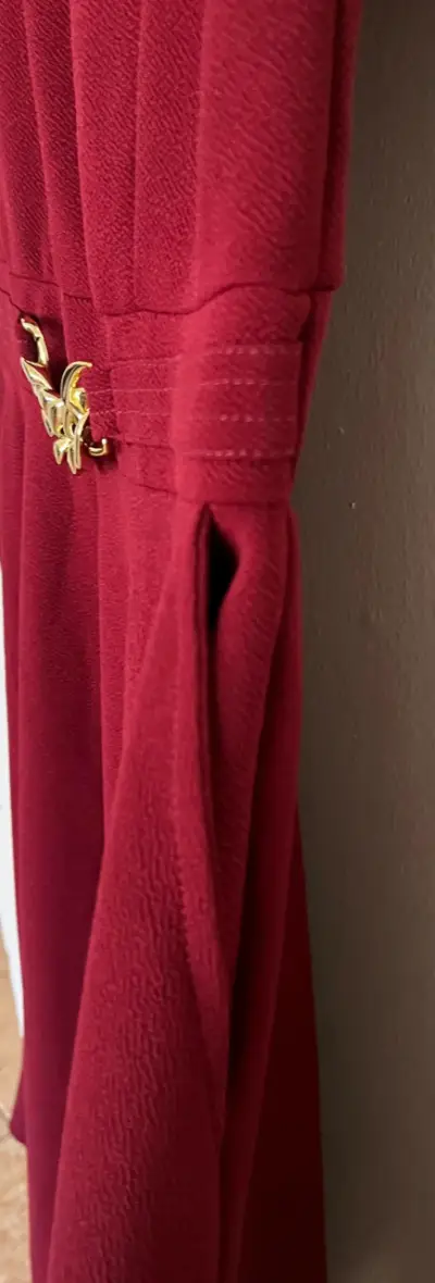 Vestido largo blanco con estampado - miniatura 6
