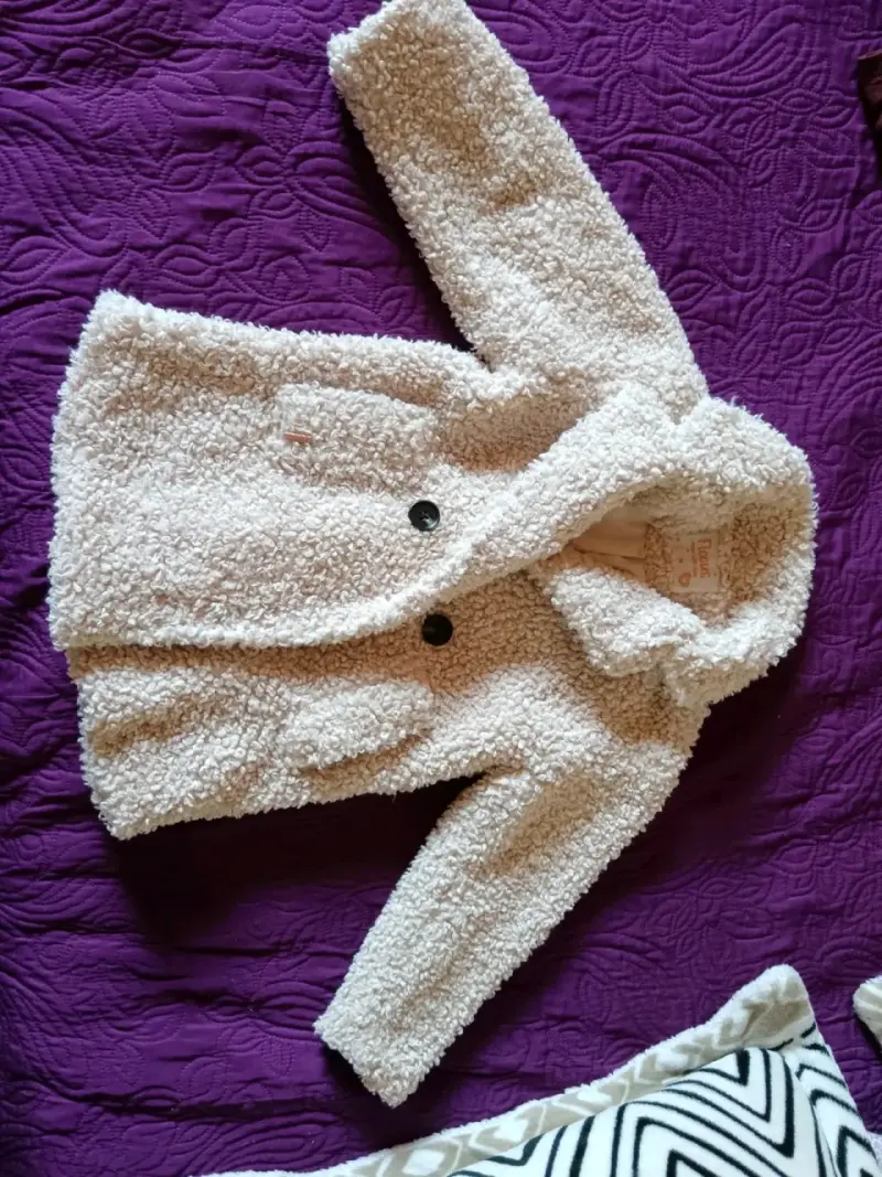 Chaqueta de borrego beige