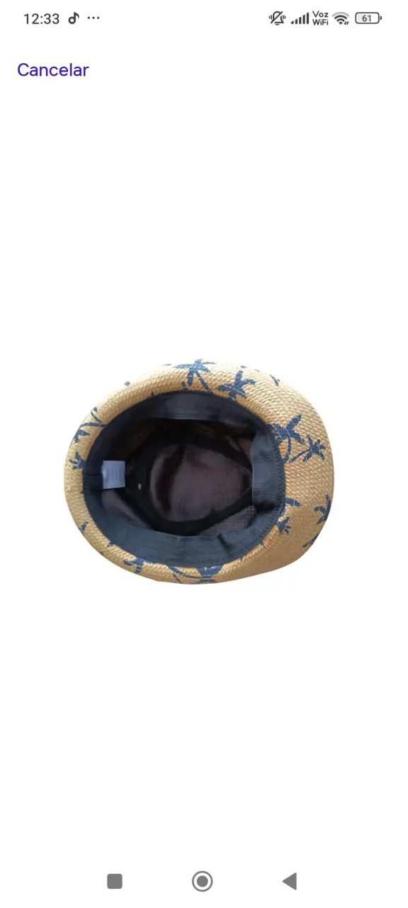 Sombrero de paja con palmeras - 3