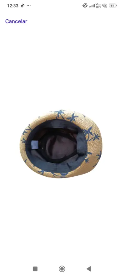 Sombrero de paja con palmeras - miniatura 3