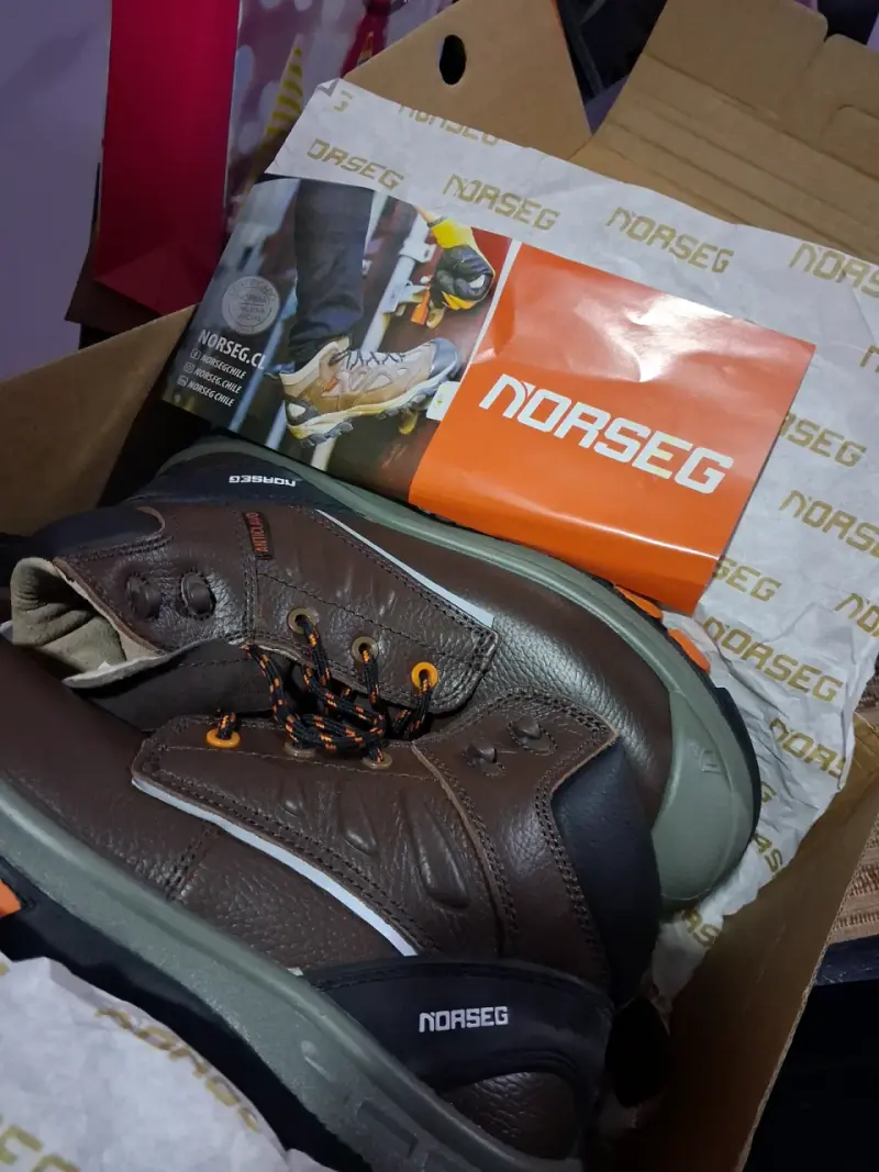 Botas de seguridad Norseg café